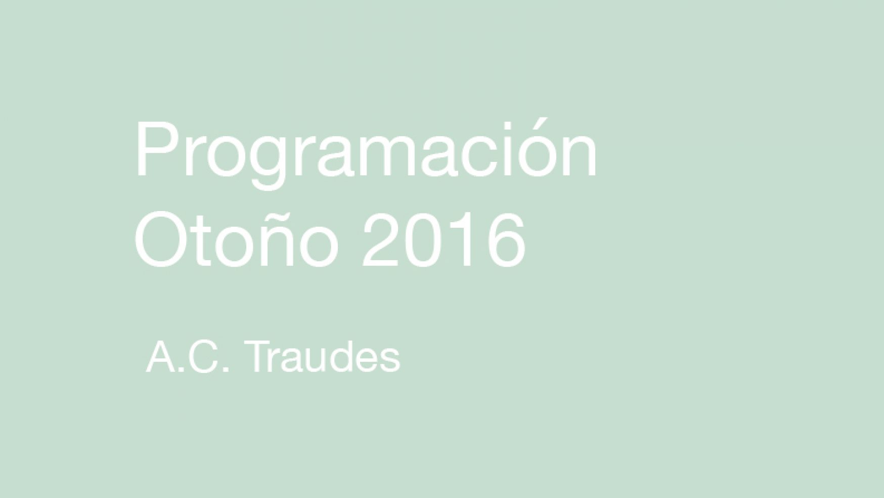 Programación Otoño 2016